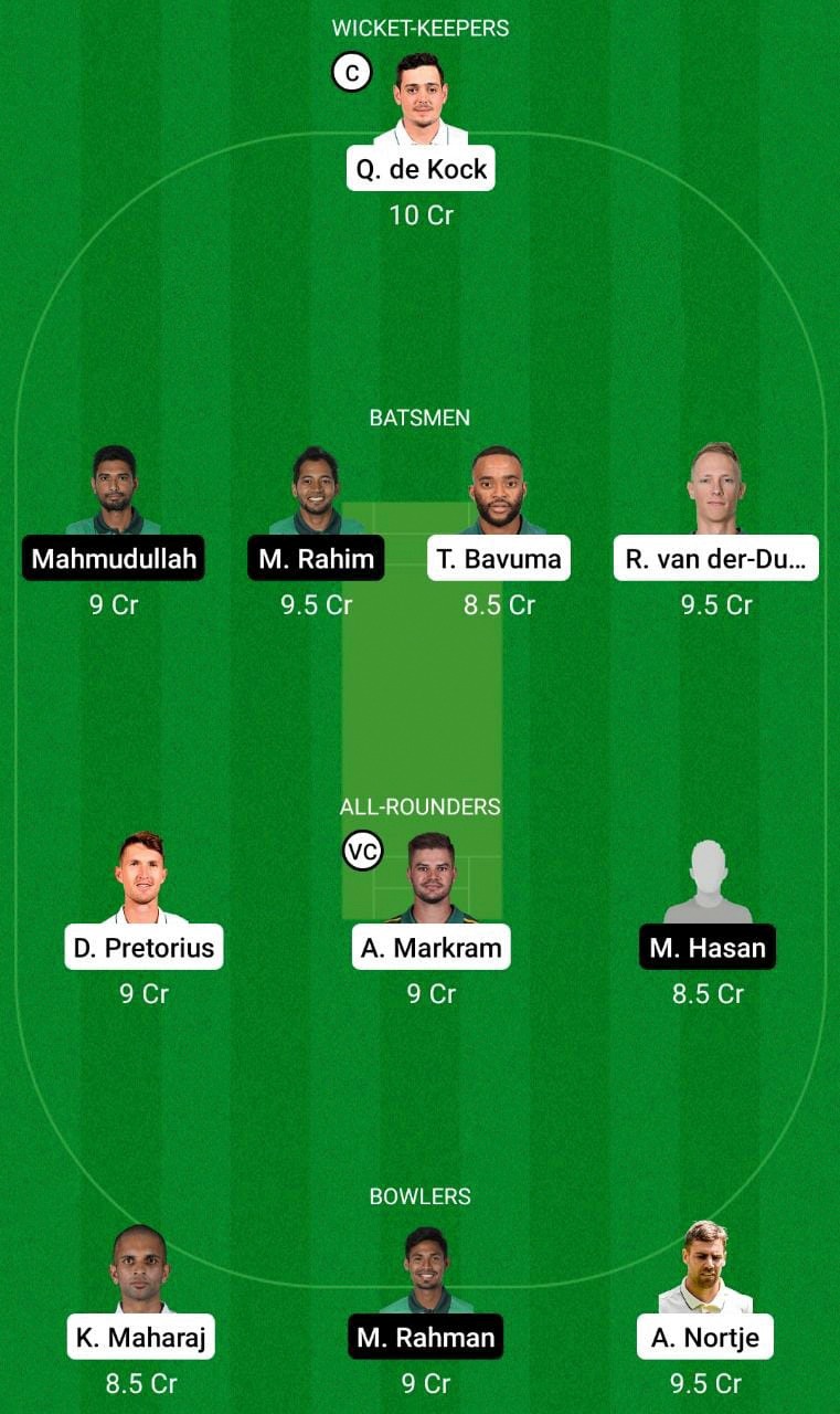 SA vs BAN Dream11 Prediction, Match 30 Best Fantasy Picks, Probable Playing XI, Toss Update, Win Prediction & More! 