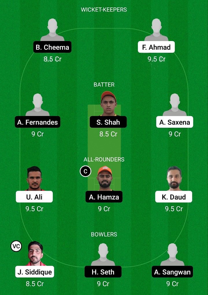 SHA vs DUB Dream11 Prediction, FanCode Emirates D10 Match 1 Best Fantasy Picks, Probable Playing XI, Pitch Report & More