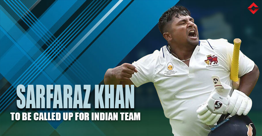 Sarfaraz Khan To Earn India Call-Up For Bangladesh Series