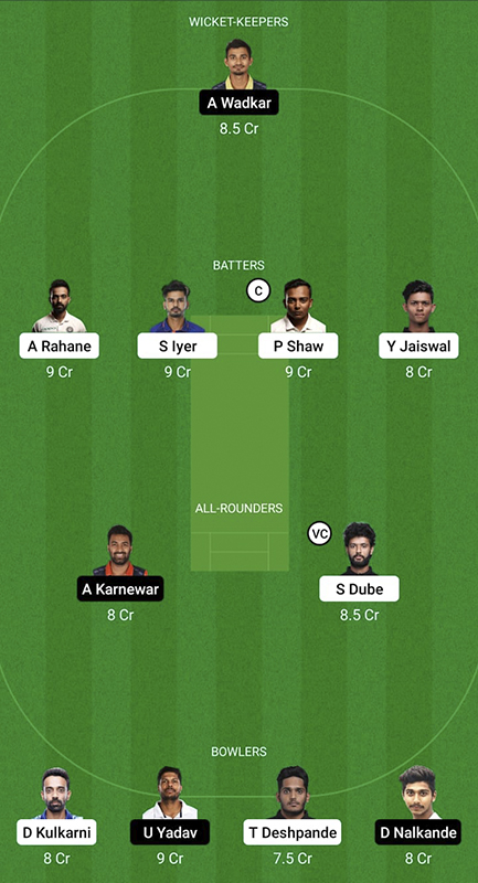 MUM vs VID Dream11 Prediction, Syed Mushtaq Ali Trophy Match 55, Best Fantasy Picks, Playing XI Update, Toss Update, and More