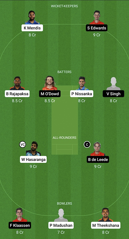 SL vs NED Dream11 Prediction, ICC T20 World Cup Match 9, Best Fantasy Picks, Playing XI Update, Toss Update, and More