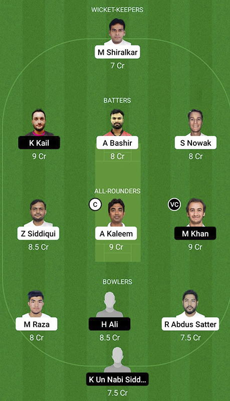 KHW vs RUR Dream11 Prediction, Oman D10 League Match 3 Best Fantasy Picks, Playing XI Update, and Squad Update