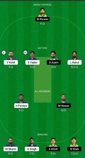 IND vs PAK Dream11 Prediction, ICC T20 World Cup, Match 16, Best Fantasy Picks, Playing XI Update, Toss Update, and More