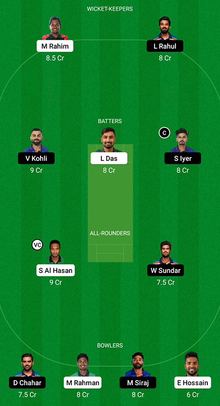 BAN vs IND Dream11 Prediction, India tour of Bangladesh 2022, 2nd ODI Best Fantasy Picks, Playing XI Update and More