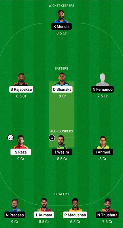 DA vs GG Dream11 Prediction, Lanka Premier League 2022 Match 15 Best Fantasy Picks, Playing XI Update, Squad Update, and More