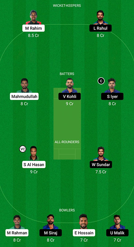 BAN vs IND Dream11 Prediction, India Tour of Bangladesh 2022, 3rd ODI, Best Fantasy Picks, Playing XI Update and More