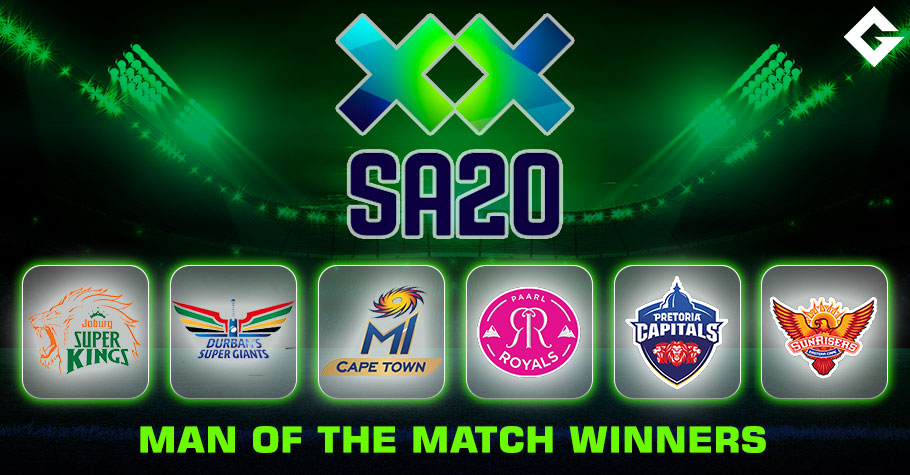 SA20 League 2023 – Man Of The Match Winners