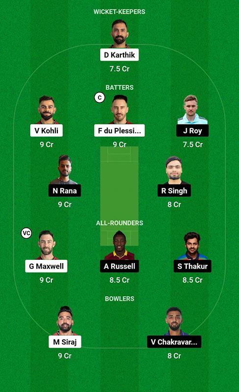 RCB vs KKR Dream11 Prediction, IPL 2023 Match 36, Best Fantasy Picks, Squad Update, Playing XI Update and More