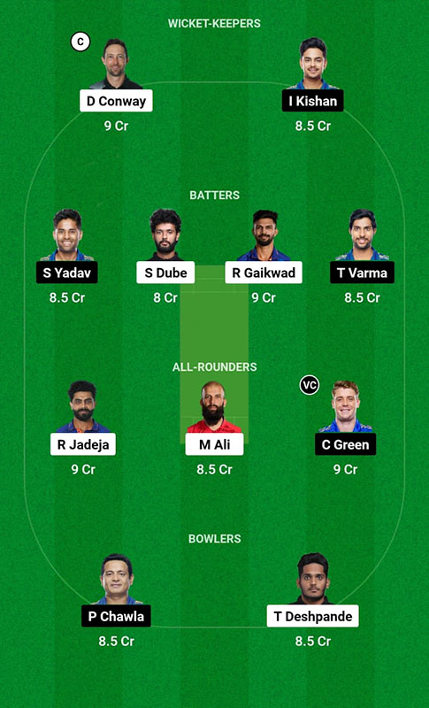 CHE vs MI Dream11 Prediction, IPL 2023 Match 49, Best Fantasy Picks, Squad Update, Playing XI Update and More