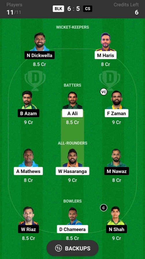 BLK vs CS Dream11 Prediction, Lanka Premier League 2023 Match 3 Best Fantasy Picks, Playing XI Update, Squad Update, and More