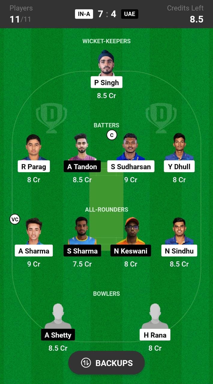 IN-A vs UAE-A Dream11 Prediction, ACC Emerging Teams Asia Cup 2023 Match 3 Best Fantasy Picks, Playing XI Update, and More