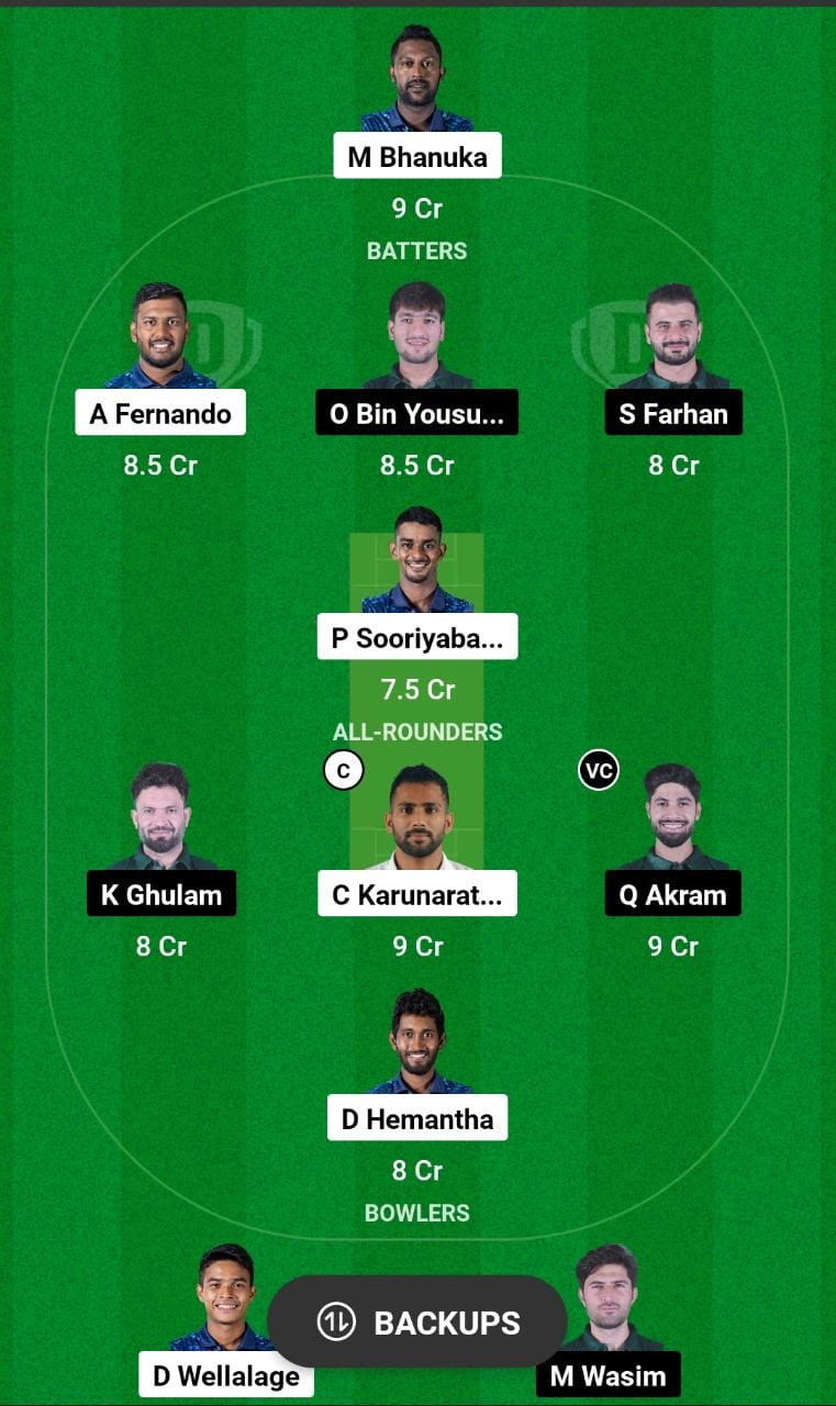 SL-A vs PK-A Dream11 Prediction, ACC Emerging Teams Asia Cup 2023 Semi-Final Best Fantasy Picks, Playing XI Update, and More