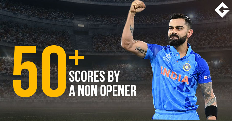 Most Fifty Plus Scores By A Non Opener In ODI Cricket