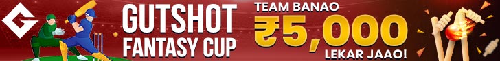 Gutshot Fantasy Cup: Team Banao ₹5000 Lekar Jaao 