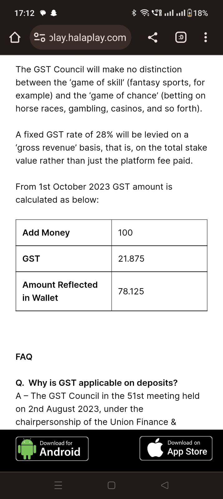 New Changes in GST Implementation by Online Fantasy Sites from 1st October

