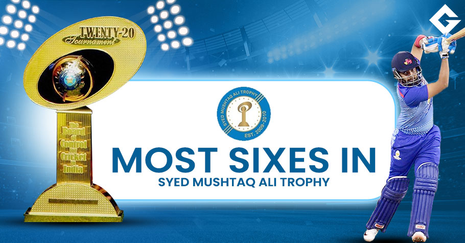 Top 10 Players To Smash Most Sixes In The Syed Mushtaq Ali Trophy