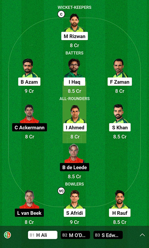 PAK vs NED Dream11 Prediction, ODI World Cup 2023 Match 2, Best Fantasy Picks, Playing XI Update, Squad Update, And More