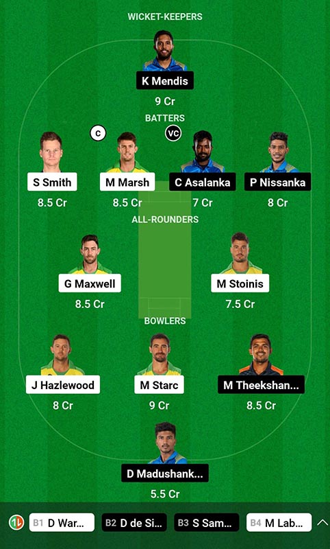 AUS vs SL Dream11 Prediction, ODI World Cup 2023 Match 14, Best Fantasy Picks, Playing XI Update, Squad Update, And More