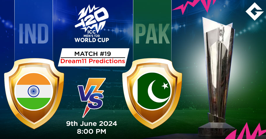 IND Vs PAK Dream11 Predictions - T20 World Cup Match 19