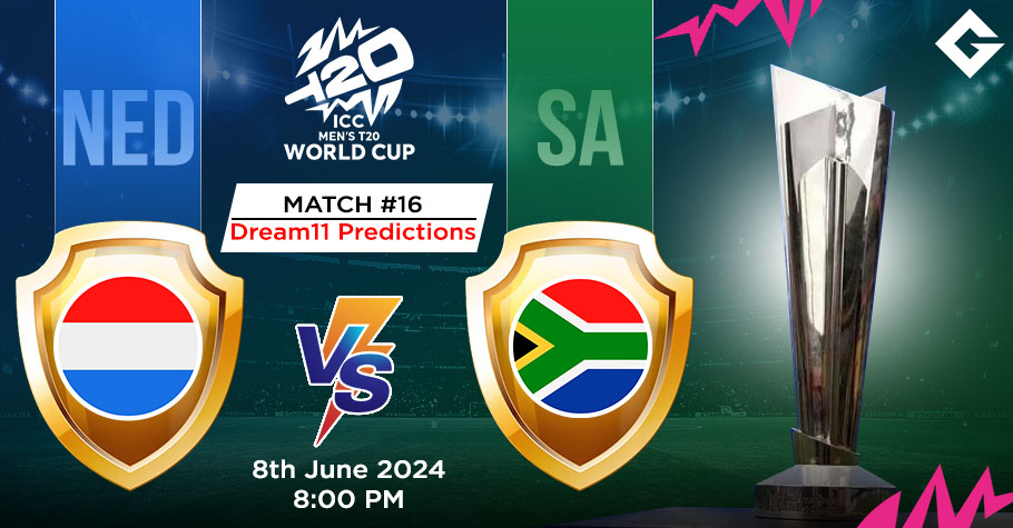 NED Vs SA Dream11 Predictions - T20 World Cup Match 16