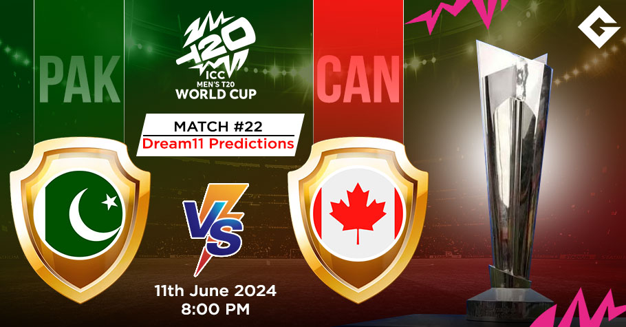 PAK Vs CAN Dream11 Predictions - T20 World Cup Match 22