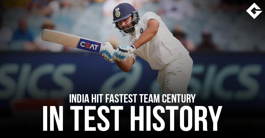 India Hit The Fastest Team 100 In Test Cricket History