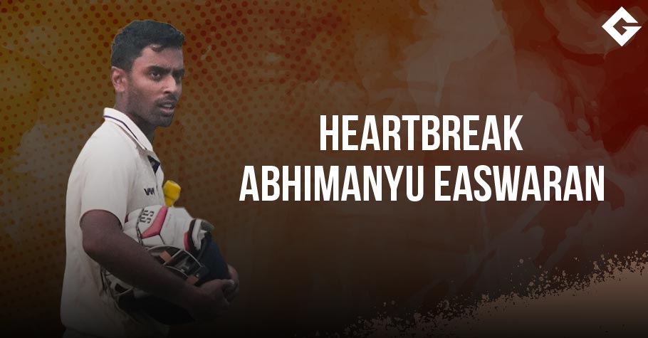 Heartbreak For Abhimanyu Easwaran In The Irani Cup