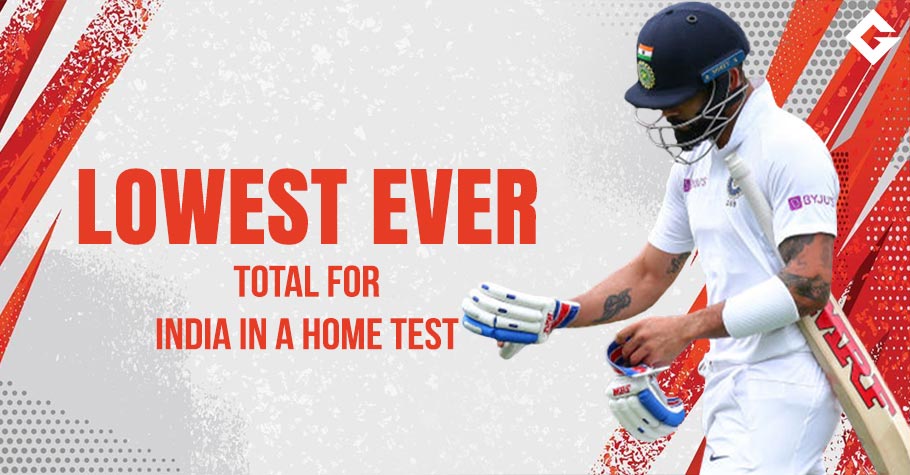 India Registers Lowest Ever Total In A Home Test