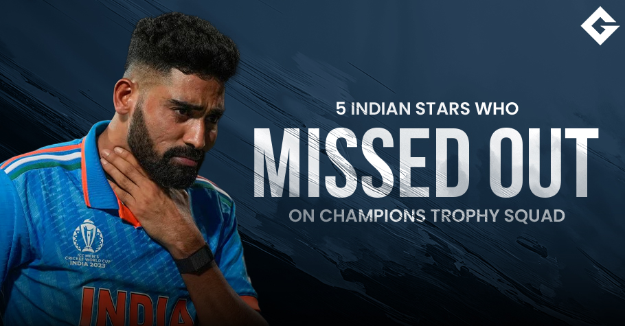 ⁠5 Indian Stars Who Missed Out On The Champions Trophy Squad