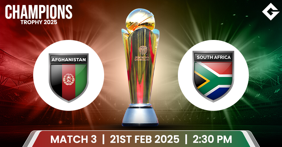 AFG Vs SA Dream11 Predictions - CT 2025 Match 3