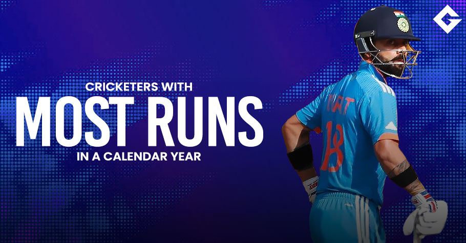 Top 10 Cricketers With Most Runs In A Calendar Year