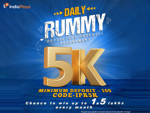 IndiaPlays Rummy Daily Rummy 5K Depositors Tournament