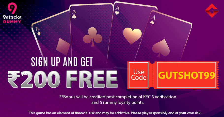Sign-up On 9stacks Rummy & Get ₹200 FREE