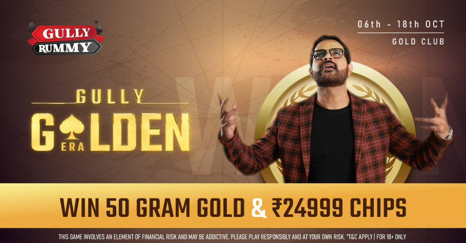 Gully Rummy's Golden Dusshera Offers 50 Gram Gold & More