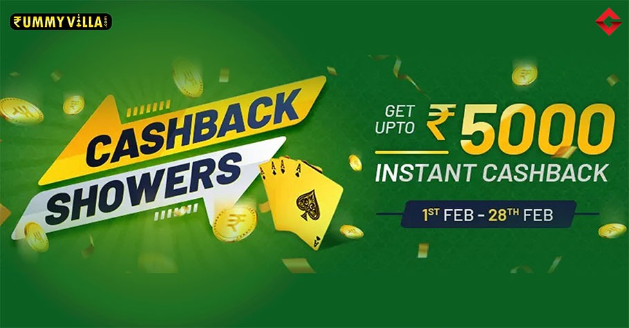 Grab A Cashback Of Up To 5,000 Only On Rummy Villa