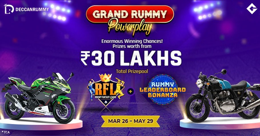 Deccan Rummy: Grand Rummy Powerplay Offers 30 Lakh Worth Prizes