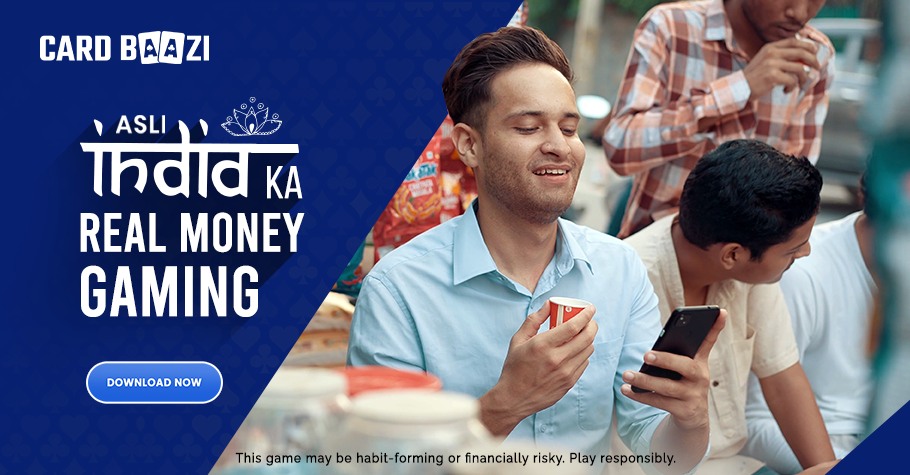 Play On CardBaazi And Experience 'Asli India Ka Real Money Gaming'