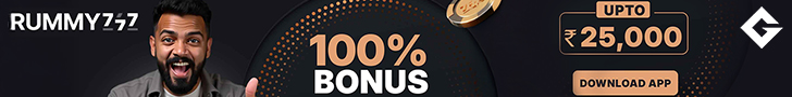 Grab A 100% Bonus Up To ₹25,000 On Rummy777