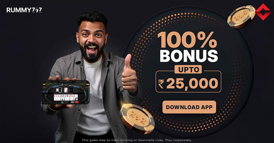 Grab A 100% Bonus Up To ₹25,000 On Rummy777