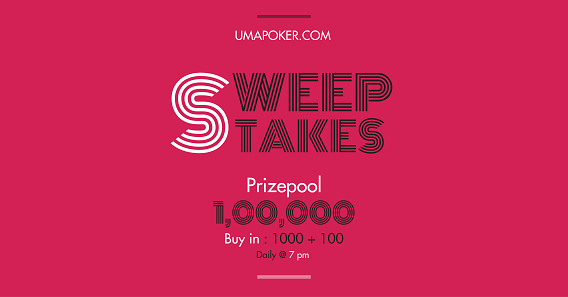 Play INR 1 lakh GTD Sweepstakes on UmaPoker