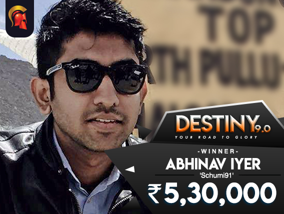 Abhinav Iyer Destiny Winner