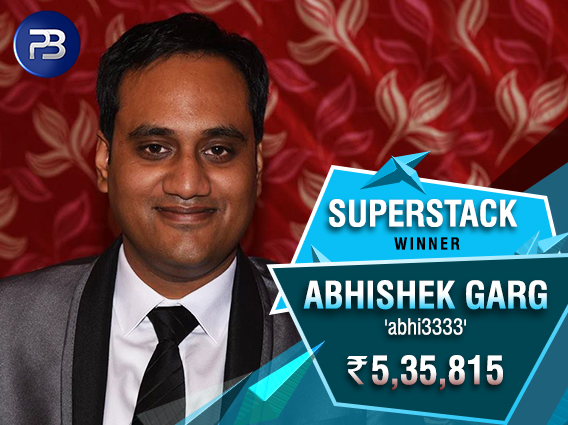 Abhishek Garg SuperStack Winner