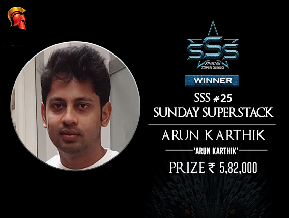 Arun Karthik SSS Superstack Winner