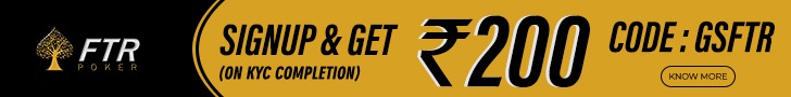 Win up to INR 10k giveaway on FTRpoker