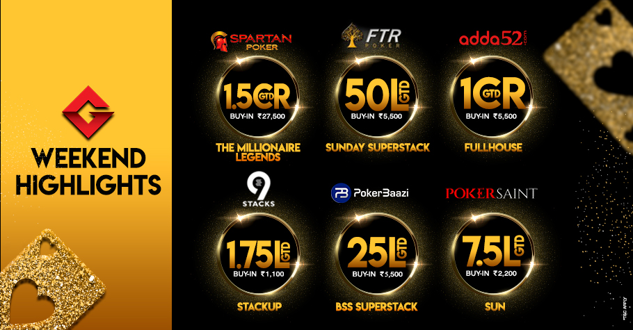 Six tournaments to boost your poker bankrolls this weekend!