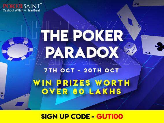 INR 80+ Lakh on offer in PokerSaint's Poker Paradox!