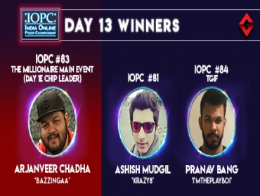 IOPC Day 15: Arjanveer Chadha leads Day 1E of Millionaire Main Event