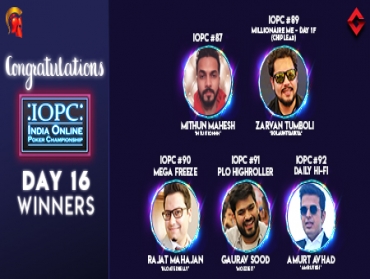 IOPC Day 16: Zarvan Tumboli leads Millionaire ME Day 1F