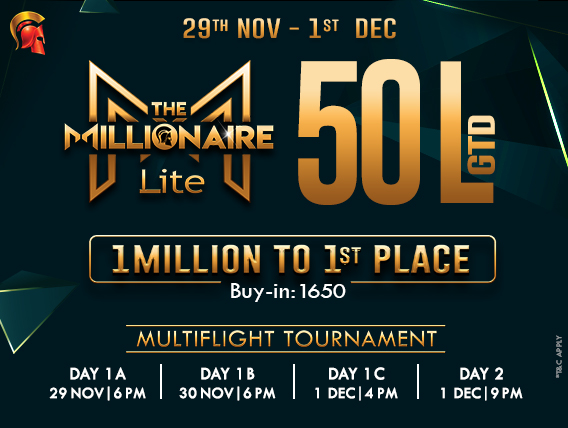 Now become a Millionaire at just INR 1,650 on Spartan!