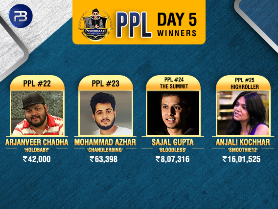 PPL Day5 Winners